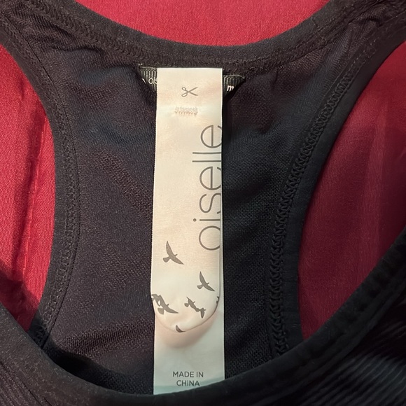 (NWOT) Oiselle Dark Grey Racerback Sports Bra - size M - Picture 3 of 3